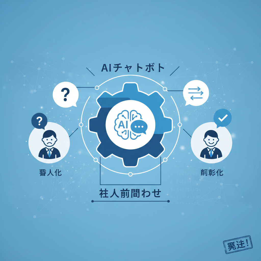属人化解消!AIチャットボットで社内問い合わせを効率化