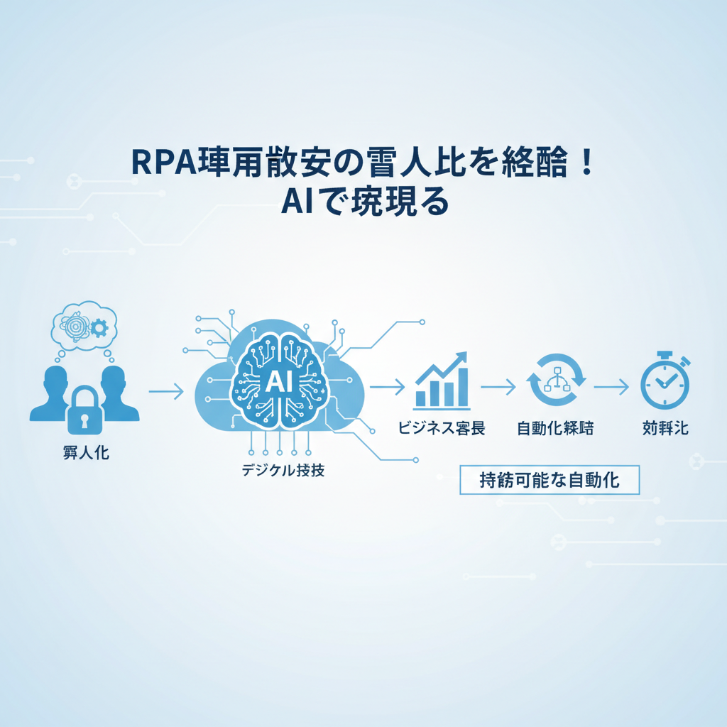 RPA運用保守の属人化を解消!AIで実現する持続可能な自動化戦略